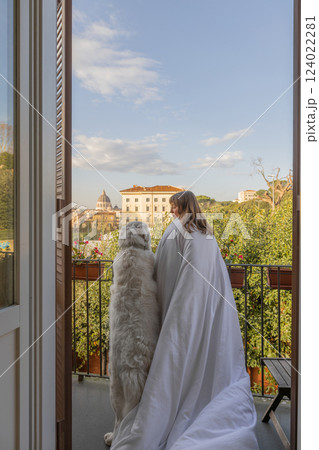 Serene Morning with a View of Vatican City Serene Morning with a View of Vatican City 124022281
