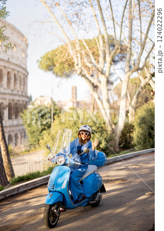 Stylish Ride Near the Colosseum 124022296