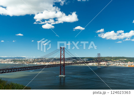 Ponte 25 de Abril Suspension Bridge. 25th of April Bridge. Portugal 124023363