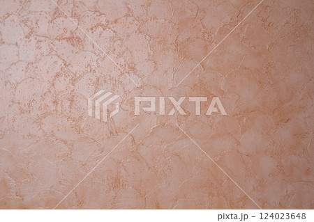 Mediterranean yellow wall texture. Background marble by the Venetian plaster. Decorative grunge space 124023648
