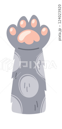 Kitten animal hand raised up 124023920