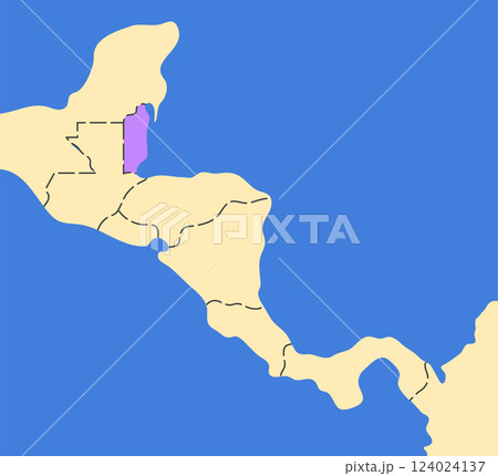 Belize country silhouette 124024137