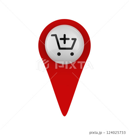 Shop add char icon in white Shop add char icon in white 124025733