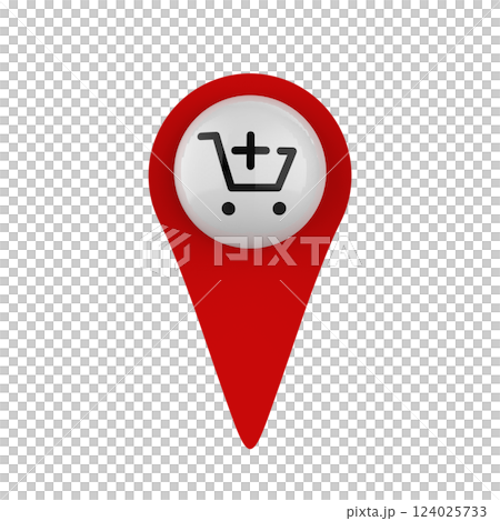 Shop add char icon in white Shop add char icon in white 124025733