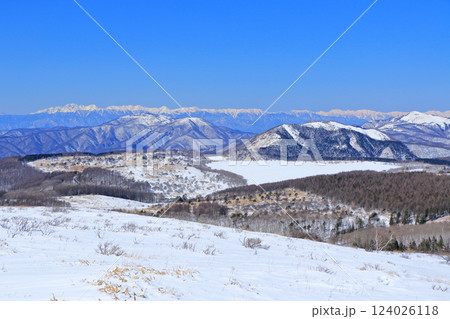 3月の霧ヶ峰 車山から八島ヶ原湿原を望む 3月の霧ヶ峰 車山から八島ヶ原湿原を望む 124026118