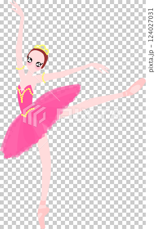 身穿深粉紅服裝的芭蕾舞女演員 身穿深粉紅服裝的芭蕾舞女演員 124027031