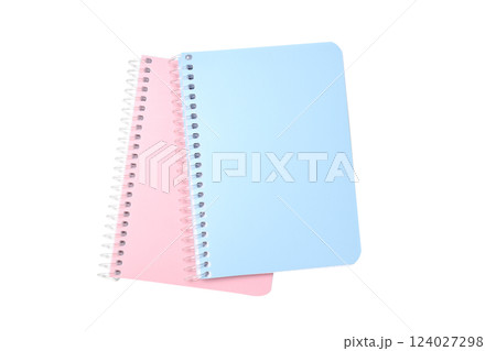 PNG,Two notebooks, isolated on white background 124027298