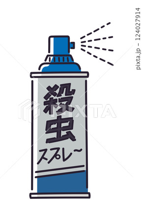 殺虫スプレー／ベクター手書き線画イラスト 124027914