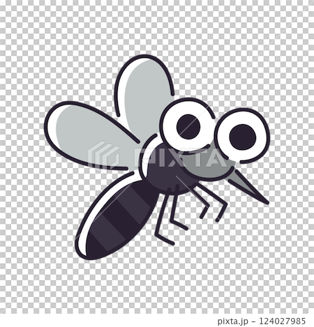 Mosquito / Vector hand-drawn line illustration 124027985