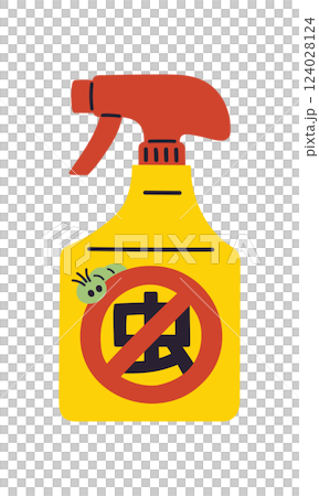 Insect repellent/pest control spray/vector hand-drawn illustration Insect repellent/pest control spray/vector hand-drawn illustration 124028124