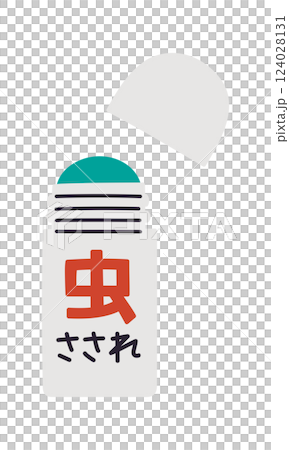 フタの開いた虫刺され薬／ベクター手書きイラスト 124028131