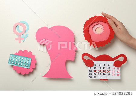 Ovulation, concept of healthcare, medicine and ovulation Ovulation, concept of healthcare, medicine and ovulation 124028295
