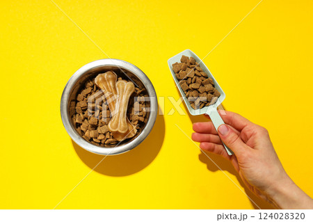 Pet food, concept of healthy food for your pet 124028320