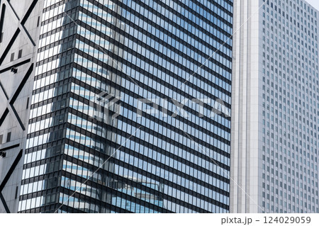 西新宿の高層ビルの風景 124029059