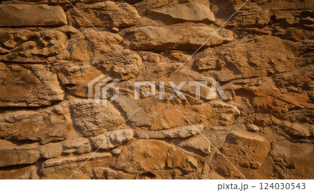 《AI画像》茶色のブロックの外壁 《AI画像》茶色のブロックの外壁 124030543