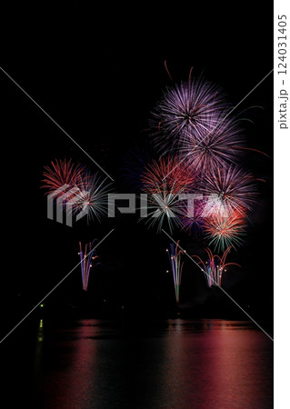 岩手県盛岡市　夜空と花火 124031405