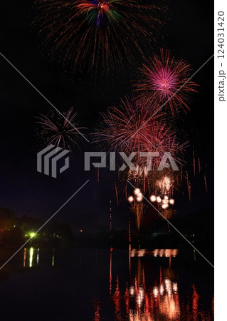 岩手県盛岡市 夜空と花火 岩手県盛岡市 夜空と花火 124031420