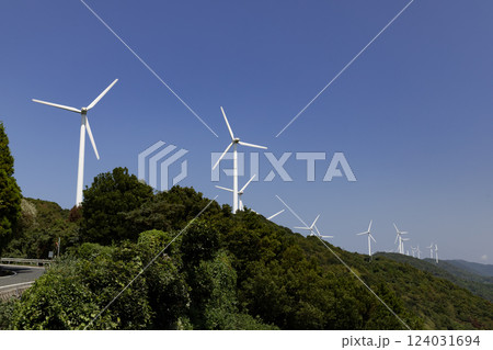 風力発電施設(ウインドパワー) 佐田岬半島 風力発電施設(ウインドパワー) 佐田岬半島 124031694