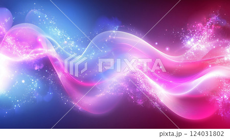 青とピンクのアブストラクト背景素材（AI生成画像） 124031802