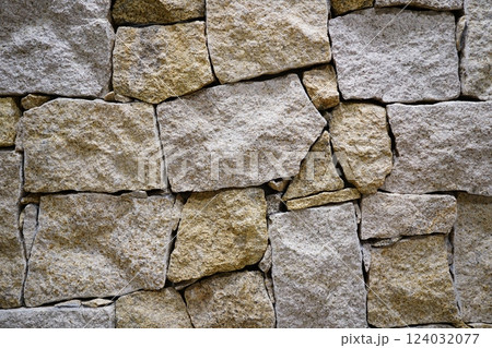 Background of stone wall texture 124032077
