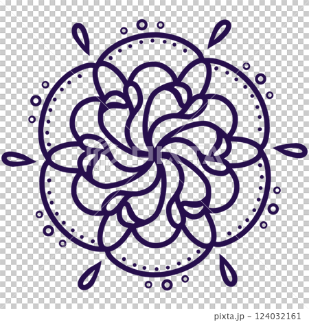 Purple rose-like lace Purple rose-like lace 124032161