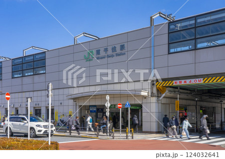 晴れた日の南千住駅 東京都 晴れた日の南千住駅 東京都 124032641