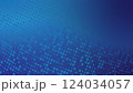 Blue Tech Background. Digital Design Print For Presentation 124034057