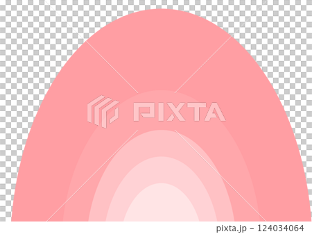 Pink semicircle divided gradient background 124034064