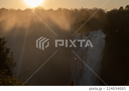Sunset over Victoria Falls 124034083