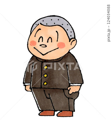 坊主頭の男の子(学ラン) 坊主頭の男の子(学ラン) 124034088