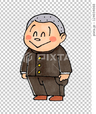剃頭的男孩（校服） 124034088