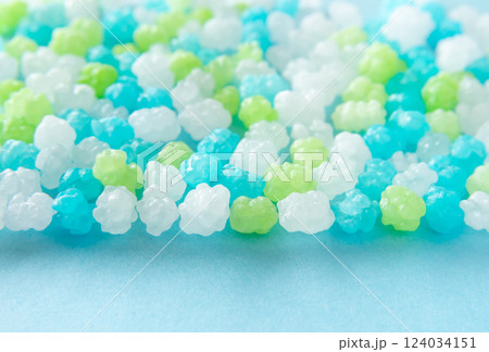 寒色系の金平糖 和菓子 寒色系の金平糖 和菓子 124034151
