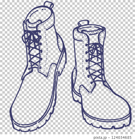 Illustration of boots Illustration of boots 124034685