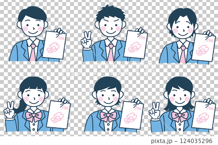 Student illustration set 124035296