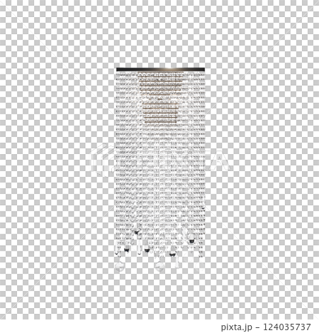 crystal chandelier for the interior isolated on transparent background, home lighting, 3D illustration, cg render 124035737