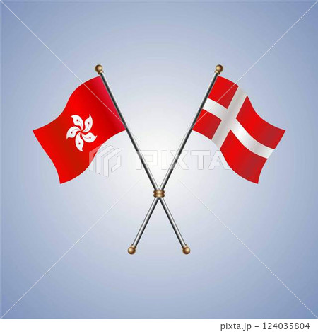 Hong Kong and Denmark flags relations 124035804