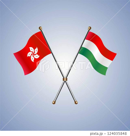 Hong Kong and Hungary flags relations 124035848