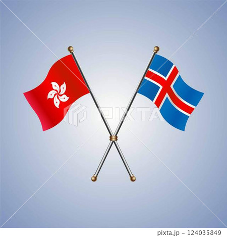 Hong Kong and Iceland flags relations Hong Kong and Iceland flags relations 124035849