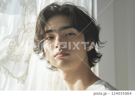 爽やかなイケメン男性「AI生成画像」 124035864