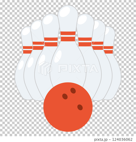 保齡球和球 124036062