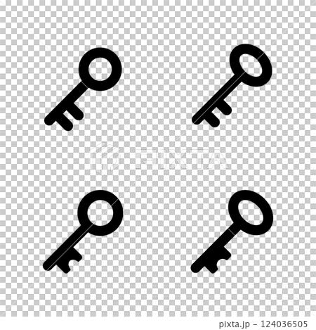 Key icon illustration set 124036505