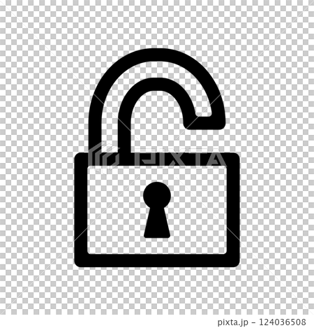 Padlock icon illustration 124036508