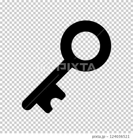 Key icon illustration Key icon illustration 124036521