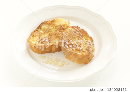 フランスパンのハチミツトースト 124038151