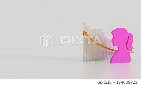 The Woman plat for female or feminine concept 3d Rendering. The Woman plat for female or feminine concept 3d Rendering. 124038722