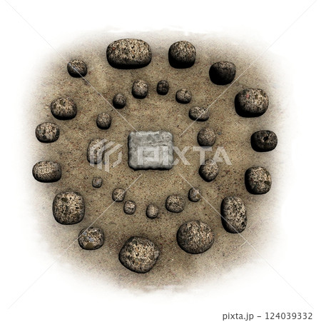 altar monument, 3d visualization, illustration 124039332