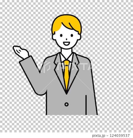 Upper body pose_simple office worker male 17 124039537