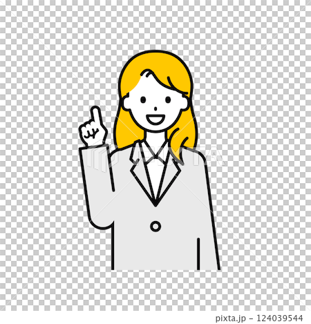 上半身pose_簡單的上班族女人03 124039544