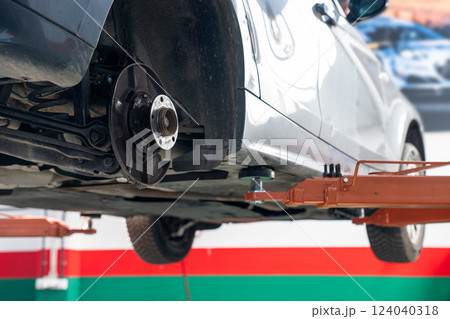 Car service workshop. Car repair Car service workshop. Car repair 124040318