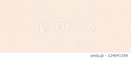 Beige pink grain paper texture. Rice paper. Craft recycle material. Neutral tone background with noise and speckles. Pale egg shell backdrop. Natural creamy canvas. Vector illustration. 124041169